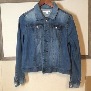 Cato light weight, soft, blue jean denim jacket L